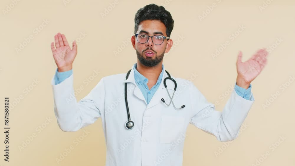 Don't want to look at this, awful. Afraid shocked Indian young doctor cardiologist man closing eyes with hands, confused shy scared reject to watch. Arabian apothecary pharmacy guy on beige background Don't want to look at this, awful. Afraid shocked Indian young doctor cardiologist man closing eyes with hands, confused shy scared reject to watch. Arabian apothecary pharmacy guy on beige background