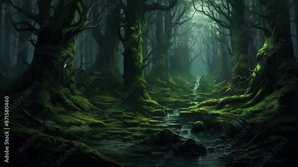 mystery, nature, woods, enchanted, magic, atmosphere Fantasy RPG character mystery, nature, woods, enchanted, magic, atmosphere Fantasy RPG character