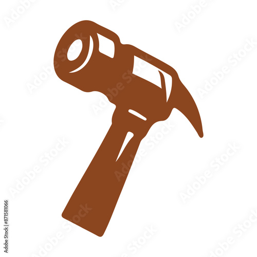Wood Hammer Silhouette: Iconic Tool Graphic for DIY and Construction Projects