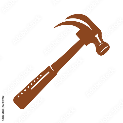Black Hammer Silhouette: Iconic Tool Graphic for DIY and Construction Projects
