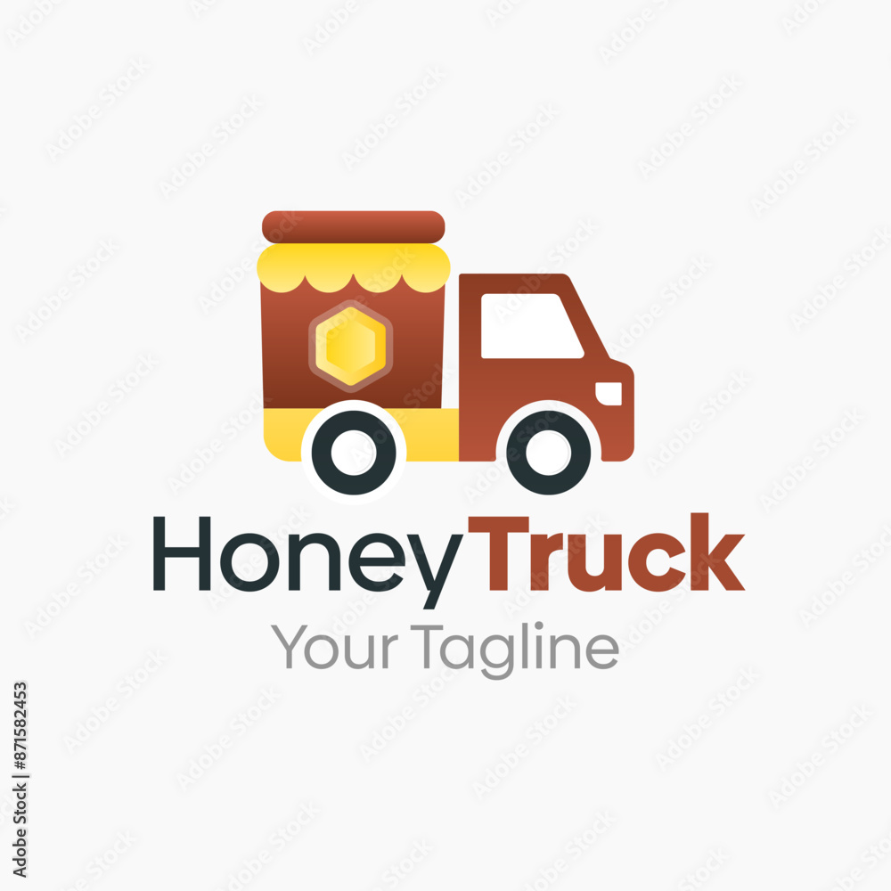 Honey Truck Logo Vector Template Design. Good for Business, Startup, Agency, and Organization Honey Truck Logo Vector Template Design. Good for Business, Startup, Agency, and Organization
