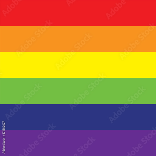A simple rainbow flag for logos, banners and backgrounds. Gay pride symbol. Simple vector illustration