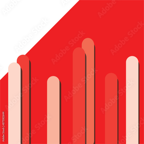 A red background with red lines on it. The red lines are in different sizes and are arranged in a way that creates a sense of movement. The image conveys a feeling of energy and excitement