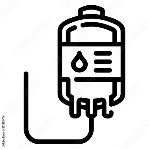 blood bag Line Icon