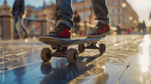 Urban Commuting with Style: Electric Skateboard in Motion