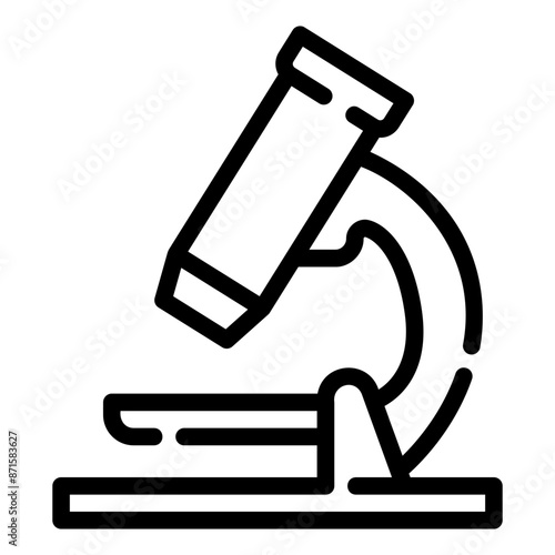 microscope Line Icon
