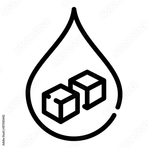 sugar blood Line Icon