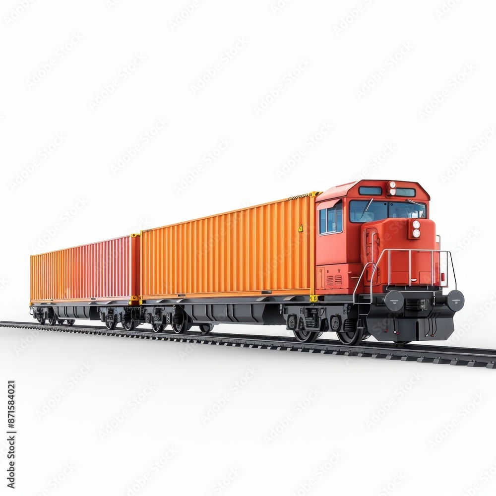 Obraz premium Freight ,isolate ,minimal, simple background