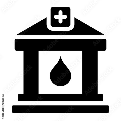 blood bank Solid icon