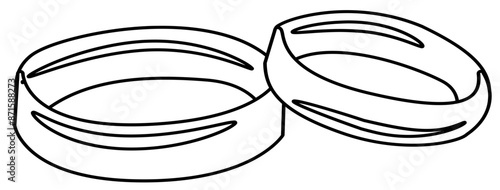wedding ceremony coloring page illustration