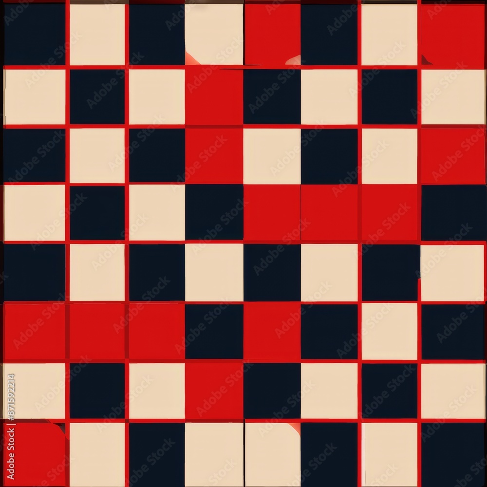 seamless pattern of checkered design with a watercolor effect, Generative AI seamless pattern of checkered design with a watercolor effect, Generative AI