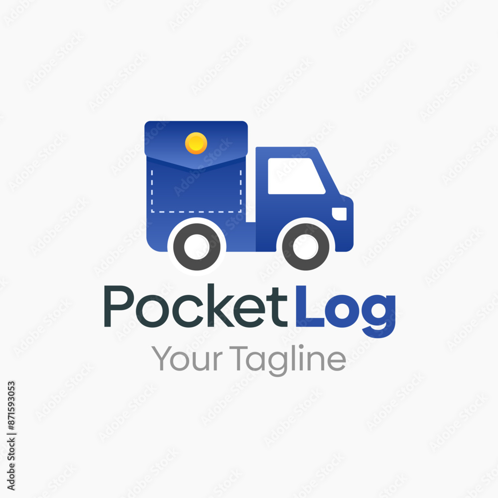 Pocket Logistic Logo Vector Template Design. Good for Business, Startup, Agency, and Organization Pocket Logistic Logo Vector Template Design. Good for Business, Startup, Agency, and Organization