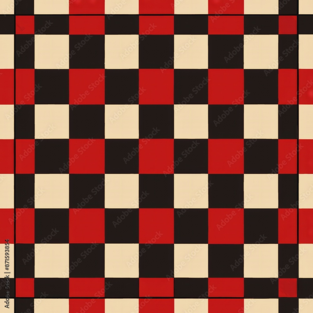 seamless pattern of checkered design with alternating solid and patterned squares, Generative AI seamless pattern of checkered design with alternating solid and patterned squares, Generative AI