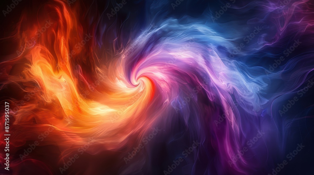 A dynamic abstract background with a spectrum of vibrant colors, swirling in a mesmerizing pattern. A dynamic abstract background with a spectrum of vibrant colors, swirling in a mesmerizing pattern.