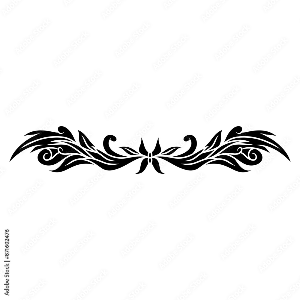 abstract swirl floral element abstract swirl floral element