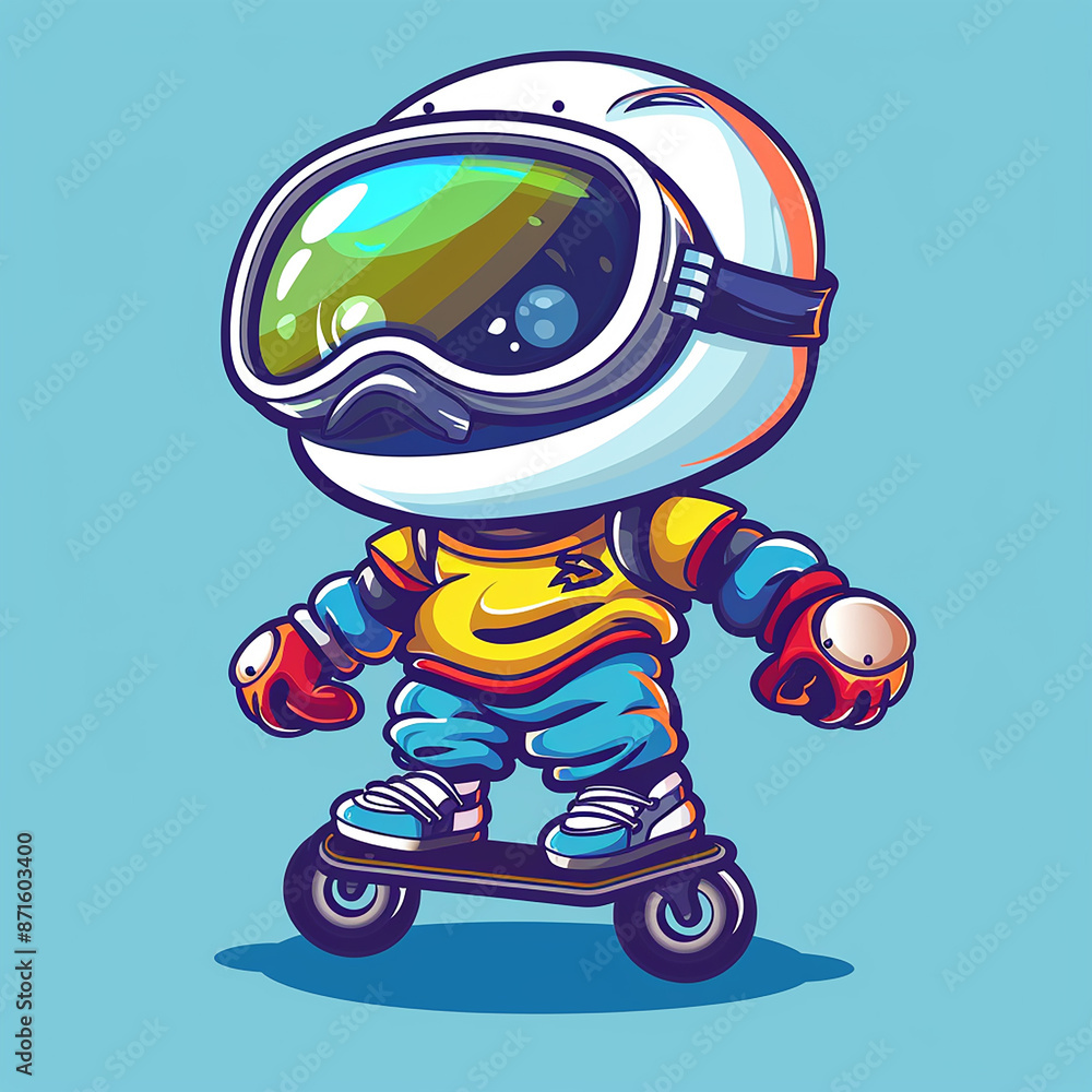 Obraz premium Rendered photos of Illustrate a cute groovy cartoon themed T-shirt design made with generative AI 