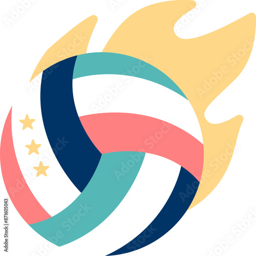 Volleyball Icon Vector