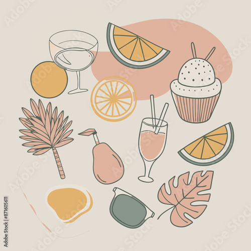 seamless pattern with sweets