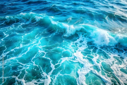Vibrant Blue Ocean Texture © jenniecafeny