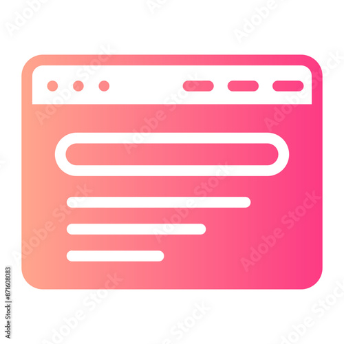 searcher gradient icon
