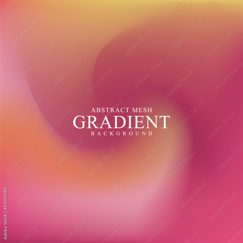 Abstract blurred gradient mesh. Bright yellow and red color blend liquid background. Modern design template for card, banner, poster, social media, promotion background Abstract blurred gradient mesh. Bright yellow and red color blend liquid background. Modern design template for card, banner, poster, social media, promotion background