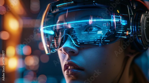 Wallpaper Mural Personal safety, holographic wearable tech, advanced security, everyday life Torontodigital.ca