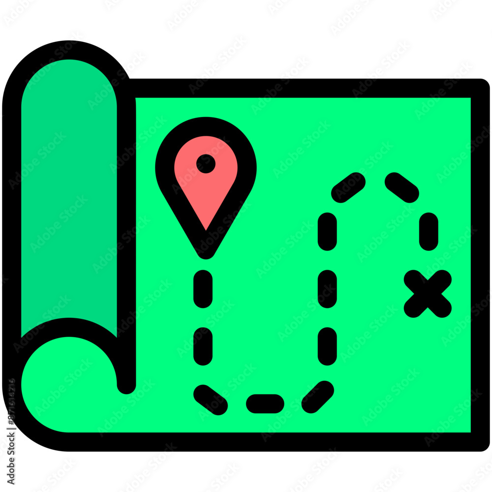 Map, treasure, treasure map, pirate, direction, Maps and Flags Icon Map, treasure, treasure map, pirate, direction, Maps and Flags Icon