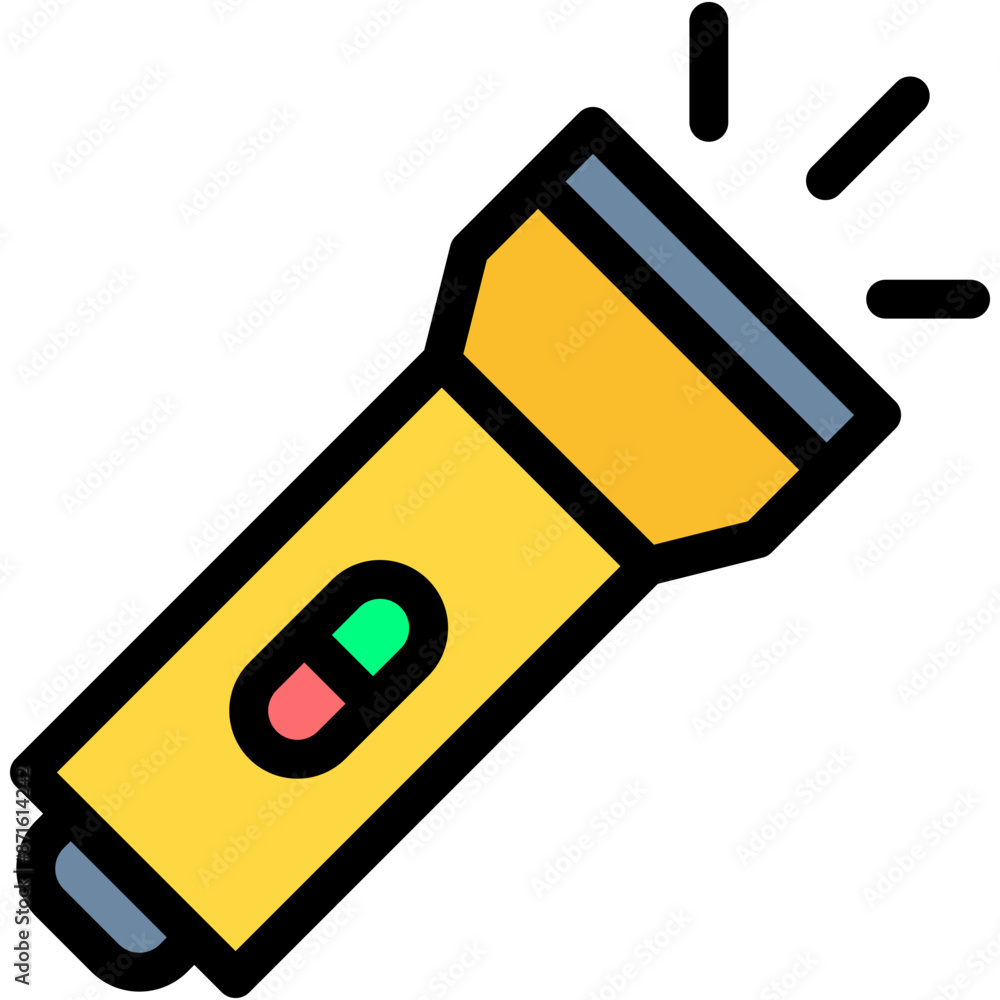 Flashlight, light, Tools and utensils, illumination Icon Flashlight, light, Tools and utensils, illumination Icon