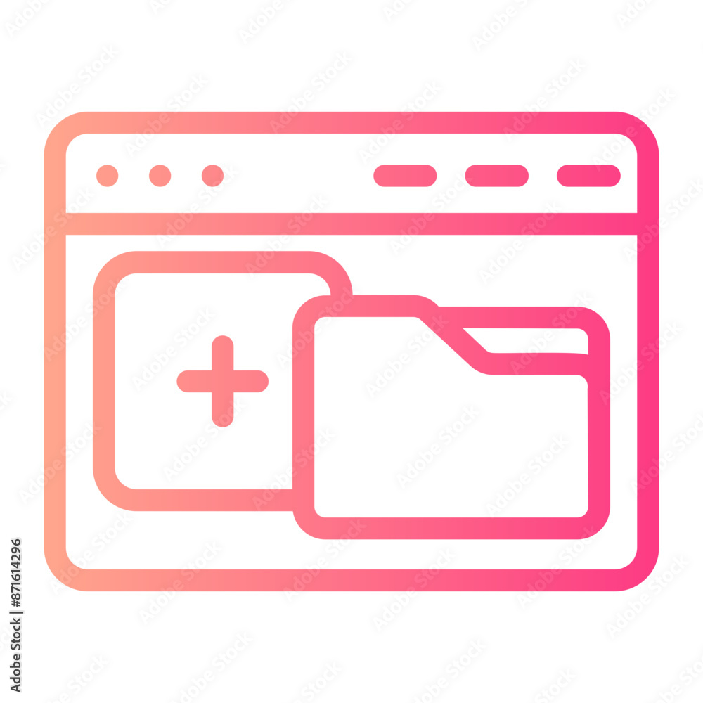 website builder gradient icon website builder gradient icon