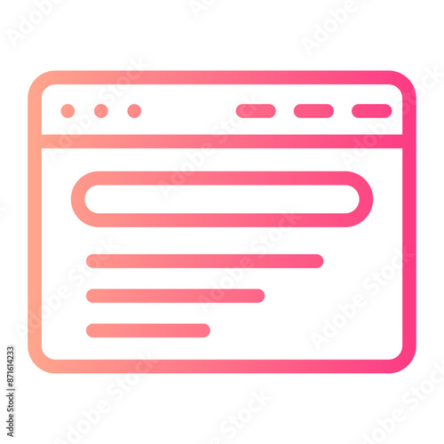 searcher gradient icon