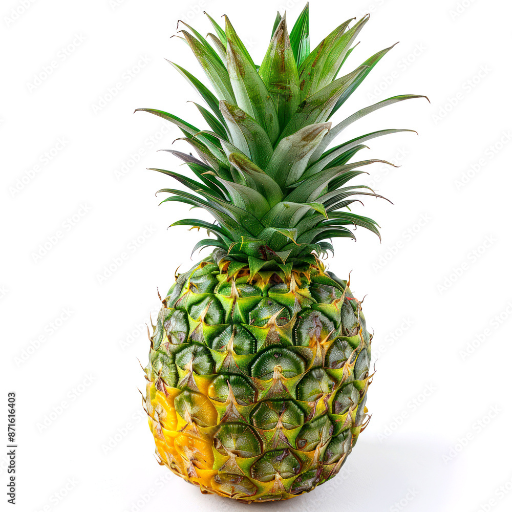 Fototapeta premium fruti pineapple isolate on white background