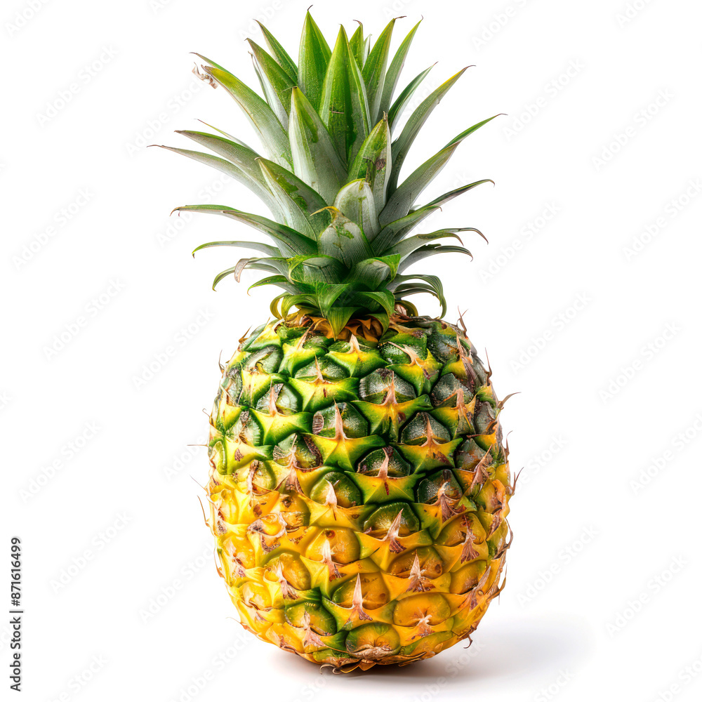 Fototapeta premium fruti pineapple isolate on white background