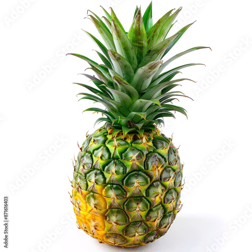 fruti pineapple isolate on white background photo