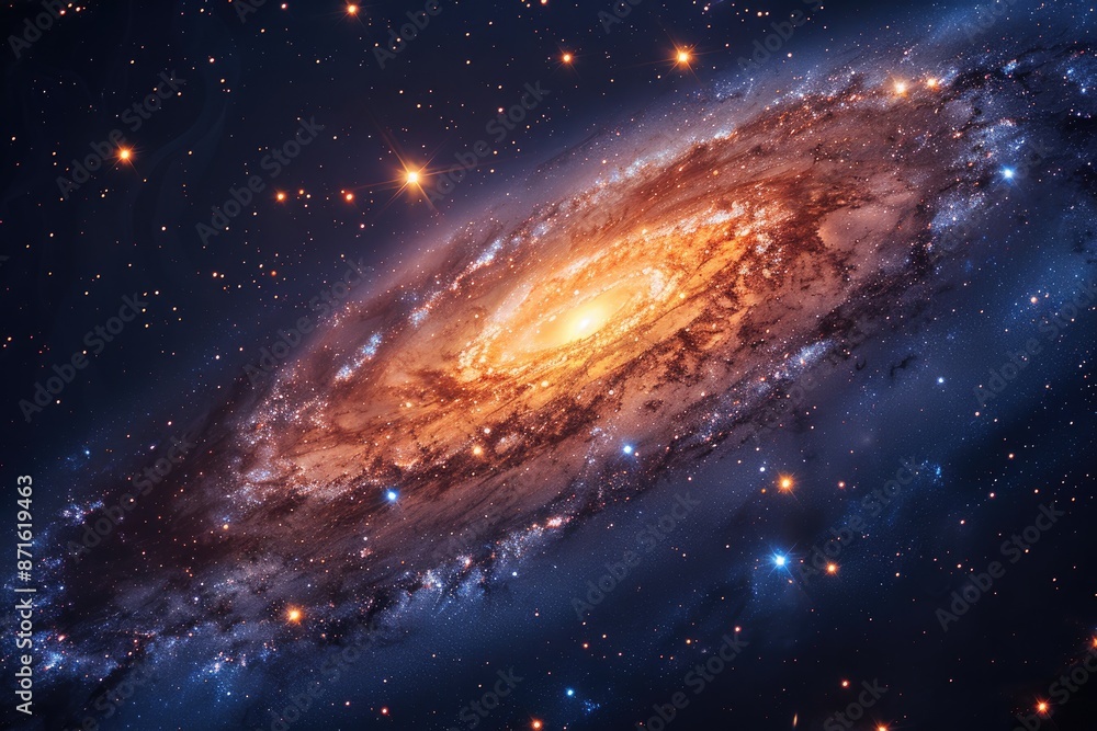Fototapeta premium space, stars, and galaxies