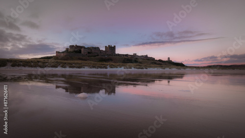 Bamburgh old Castle in Northumberland