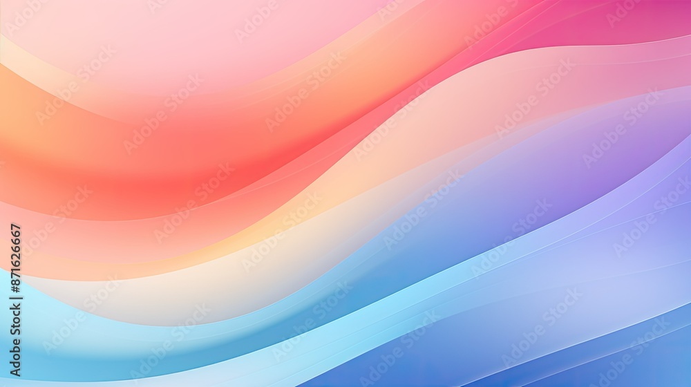 Obraz premium Abstract background with soft pastel waves. Gradient colors