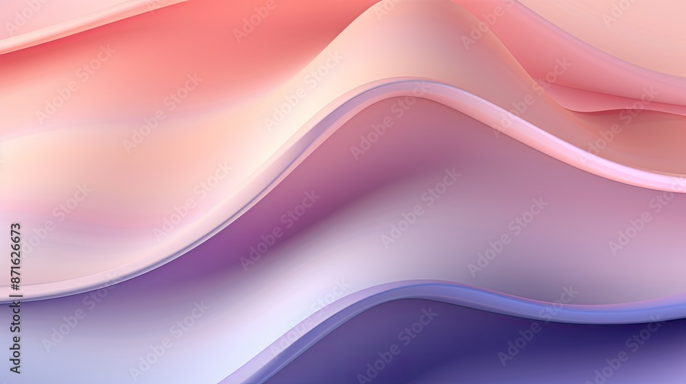 Abstract background with soft pastel waves. Gradient colors Abstract background with soft pastel waves. Gradient colors