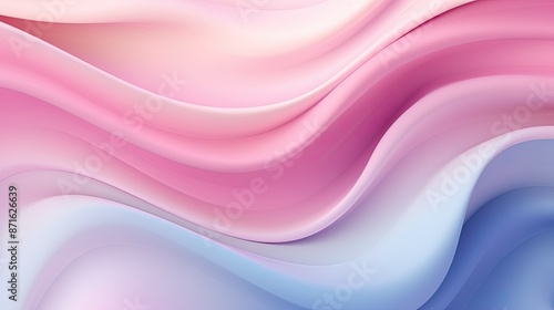 Abstract background with soft pastel waves. Gradient colors