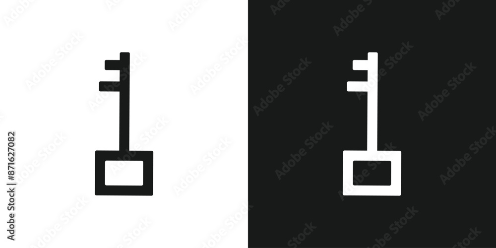 Obraz premium Access key line art icon for apps and website. Vector