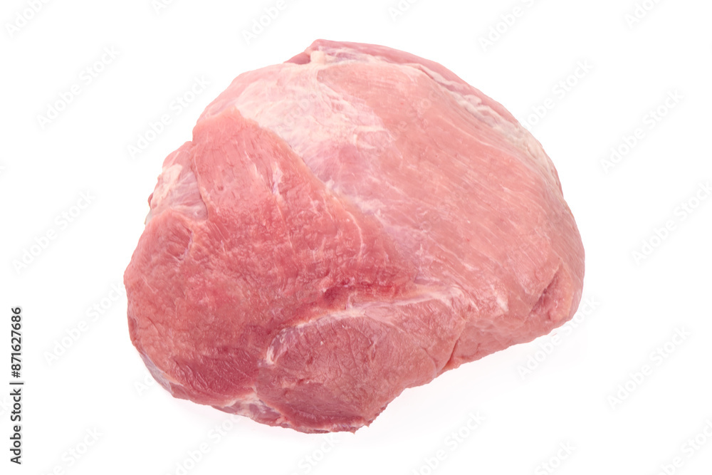 Chilled pork ham, isolated on white background. High resolution image. Chilled pork ham, isolated on white background. High resolution image.