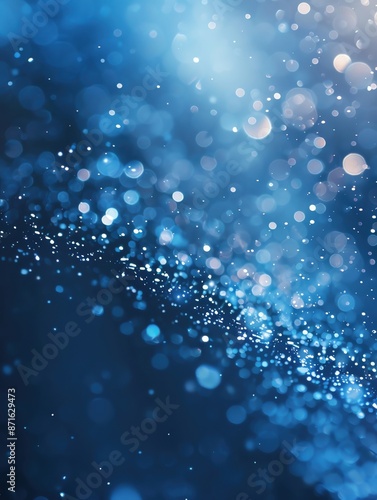 Wallpaper Mural Subtle blue gradient with floating light particles, creating a serene and calm background, ample copy space Torontodigital.ca