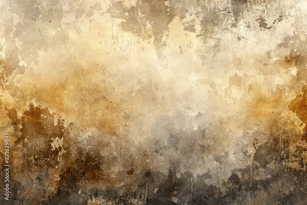 Obraz premium A painting of a wall with a brown and tan background
