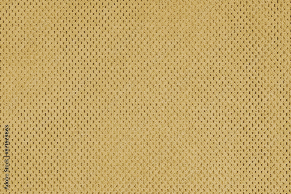 Plain yellow velour upholstery fabric, fleecy jacquard with pattern weave texture background Plain yellow velour upholstery fabric, fleecy jacquard with pattern weave texture background