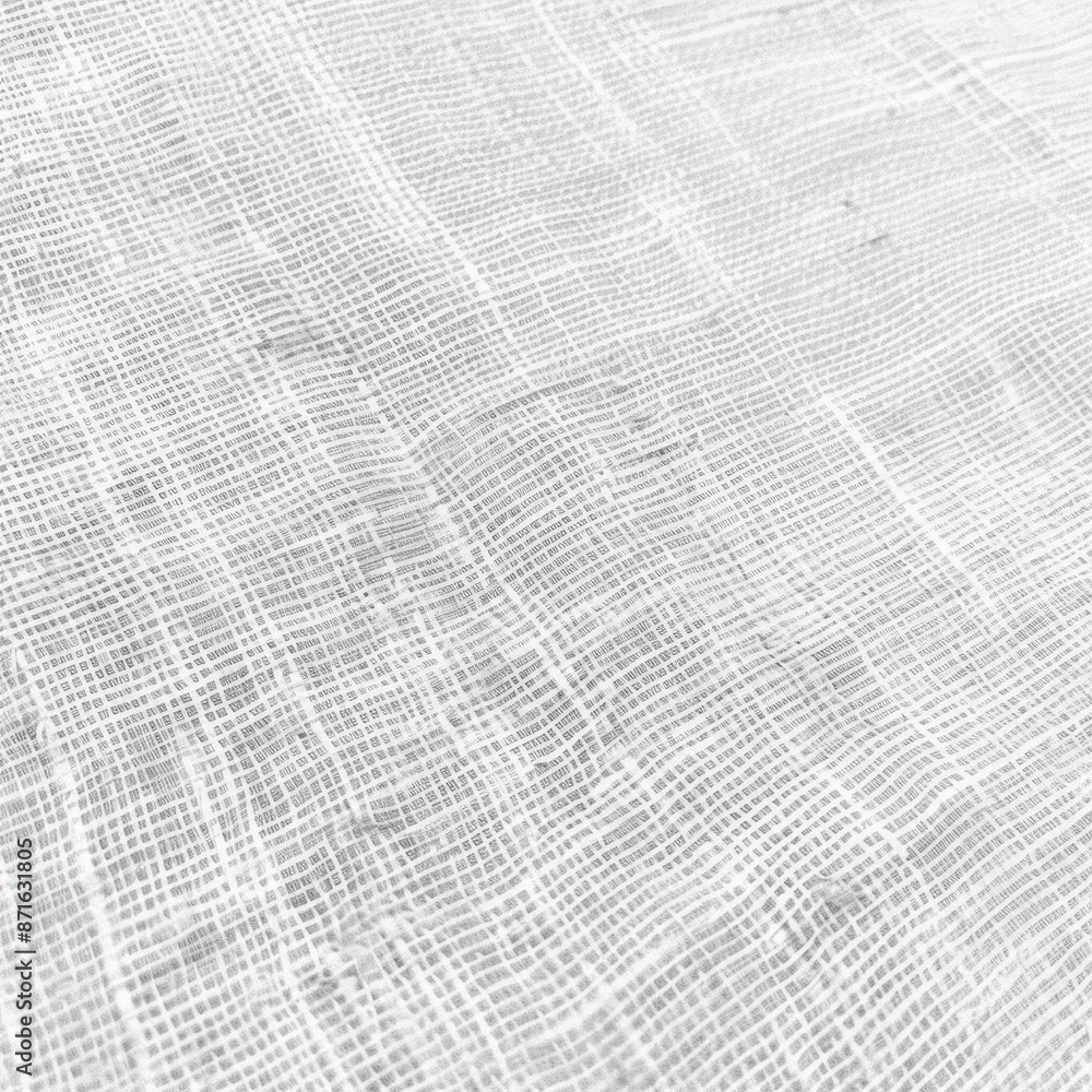 Obraz premium A white fabric with a pattern of white lines. The fabric is very thin and has a very light color