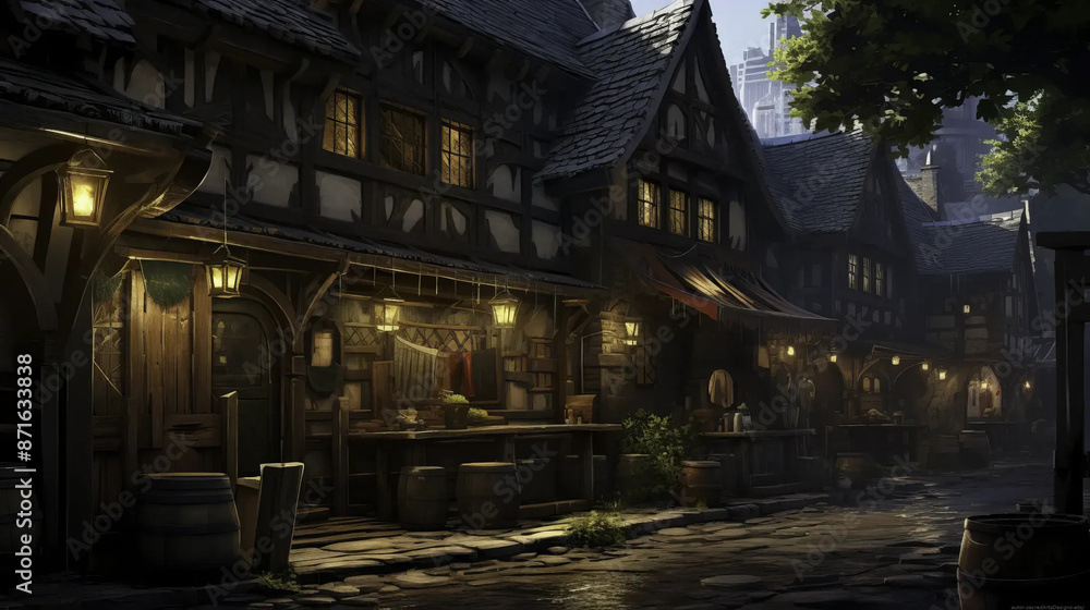 tavern, city, fantasy, scenery, roleplay, adventure Fantasy wallpaper, rpg landscape tavern, city, fantasy, scenery, roleplay, adventure Fantasy wallpaper, rpg landscape