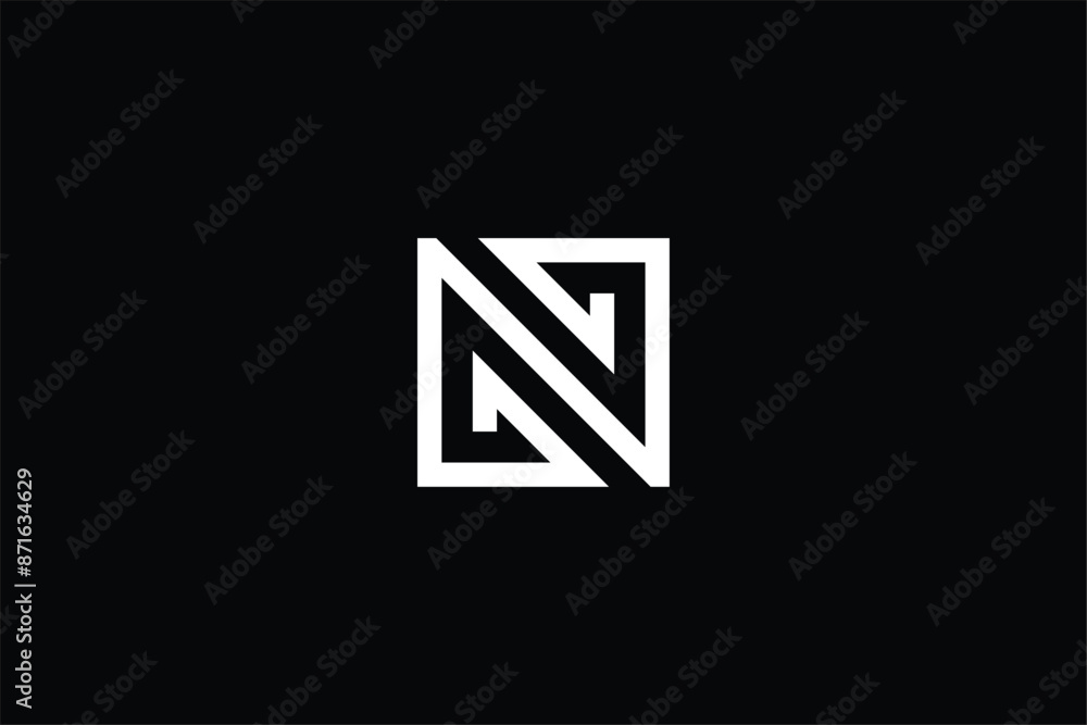 initial letter N Z iconic business abstract creative minimal monochrome monogram symbol, letter S Z logo for finance business investment, corporate and real estate business initial letter N Z iconic business abstract creative minimal monochrome monogram symbol, letter S Z logo for finance business investment, corporate and real estate business