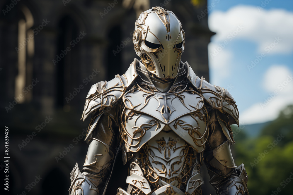 A Phantom Knight Patrolling The Grounds Of An Ancient Castle A Phantom Knight Patrolling The Grounds Of An Ancient Castle
