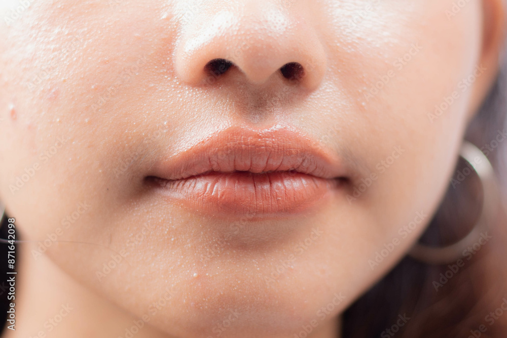 Fototapeta premium Beauty Asian Woman Lip