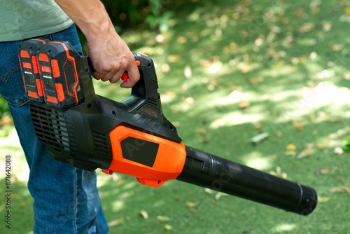 Obraz na plátně Cordless Leaf Blowers
