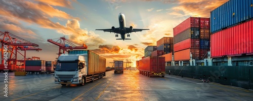container freight train for seamless international business logistics